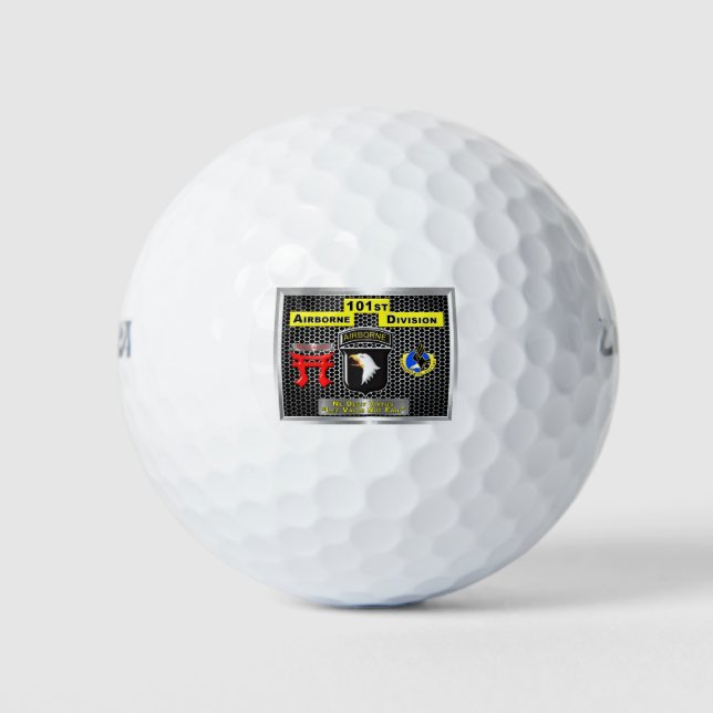 Pelotas De Golf Super Nuevo diseño de la 101ª División Aérea (Anverso)