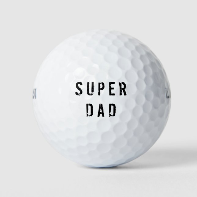 Pelotas De Golf Super papá (Anverso)