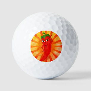 Pelotas De Golf Superestrella del pepino rojo vintage
