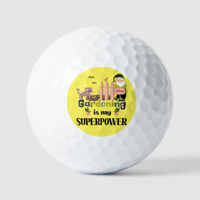 Pelotas De Golf Superpotencia de jardinería, jardinera de lujo (Anverso)