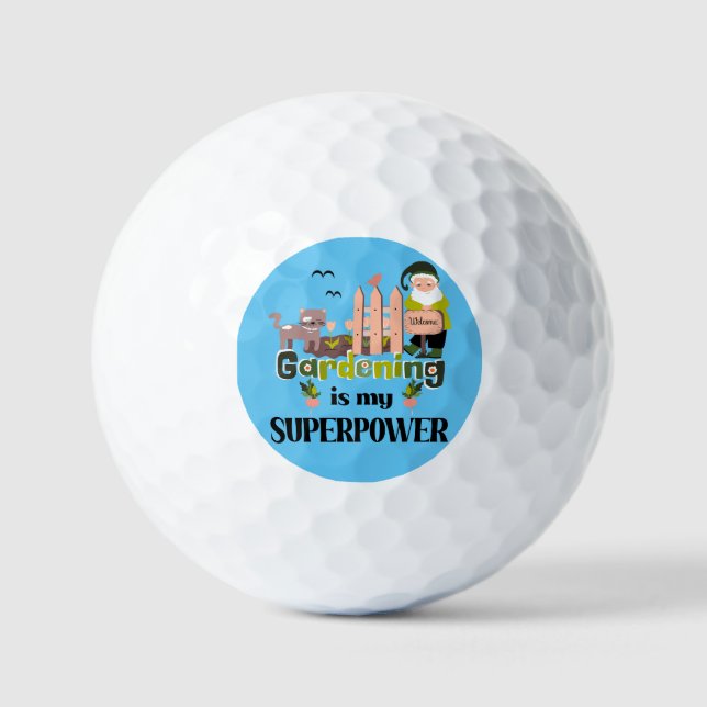 Pelotas De Golf Superpotencia de jardinería, jardinera de lujo (Anverso)