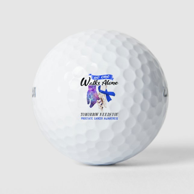 Pelotas De Golf Support Prostate Cancer Awareness Ribbon Gifts (Anverso)
