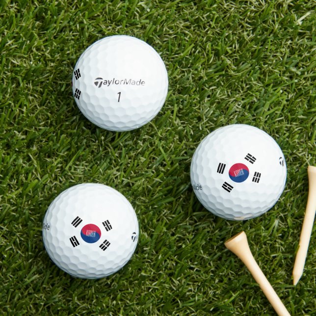 pelotas de golf sur de korea (Césped in situ)