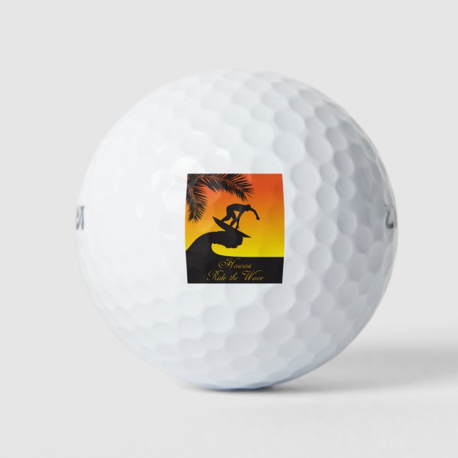 Pelotas De Golf Surf: Hawaii (Anverso)