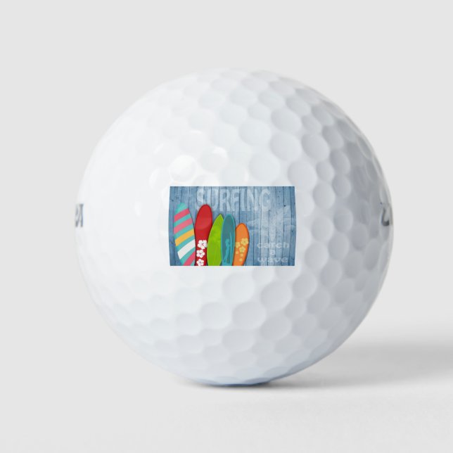 Pelotas De Golf Surfboards Golf Ball (Anverso)
