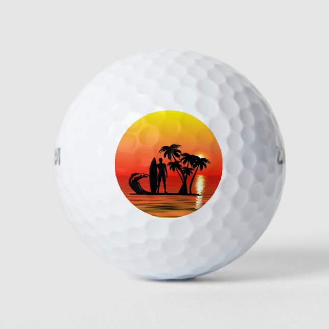 Pelotas De Golf Surfista (Anverso)