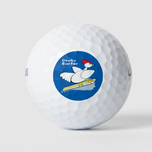 Pelotas De Golf Surfista de Cocky (Anverso)