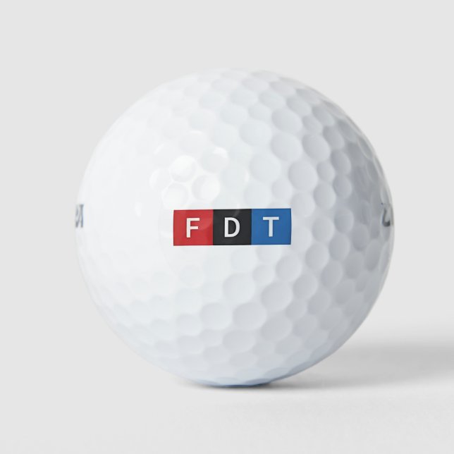 Pelotas De Golf Sutiles antidemócratas anti-Maga del FDT (Anverso)