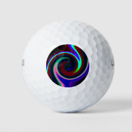 Pelotas De Golf Swirl Retro Neon