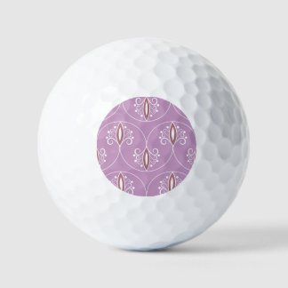 Pelotas De Golf Swirling Elegance: Geométrica de época