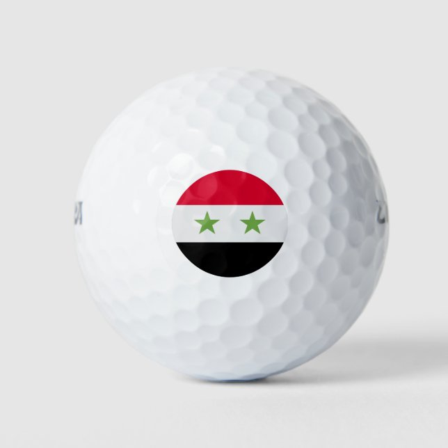 Pelotas De Golf Syria Flag (Anverso)
