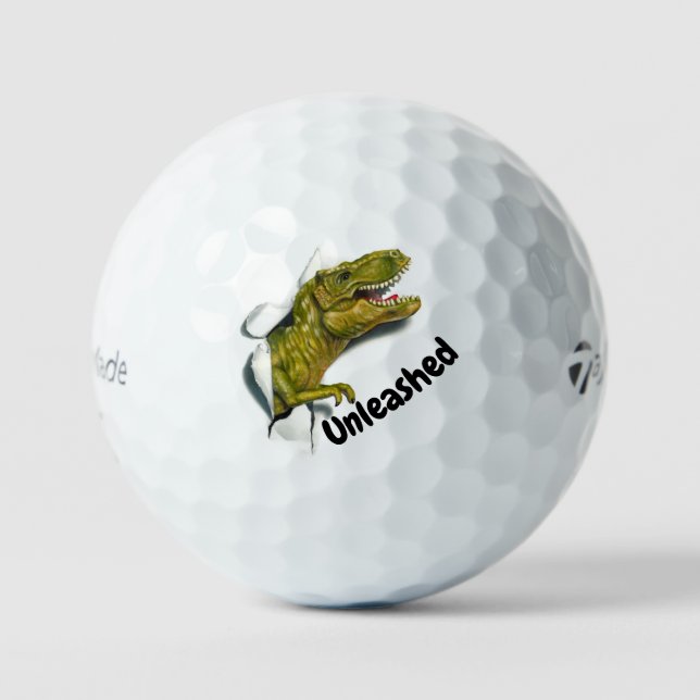 Pelotas De Golf T-Rex desatado (Anverso)