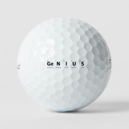 Pelotas De Golf Tabla periódica 'Genio' Humor científico Educativo