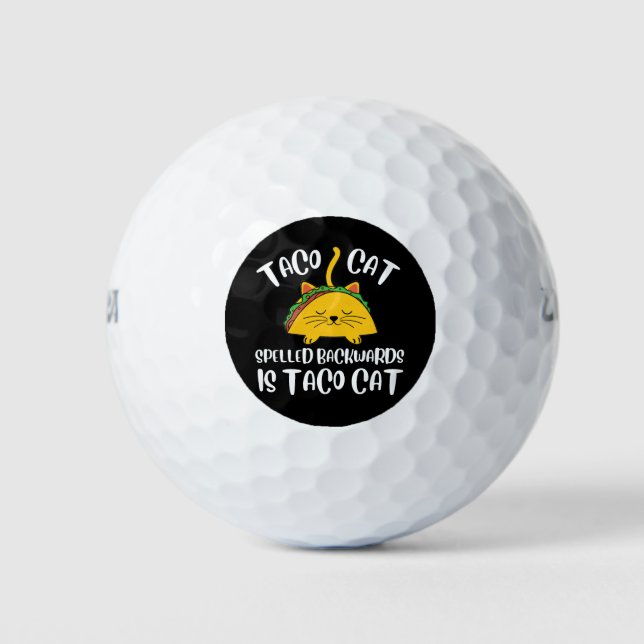 Pelotas De Golf Taco Cat (Anverso)