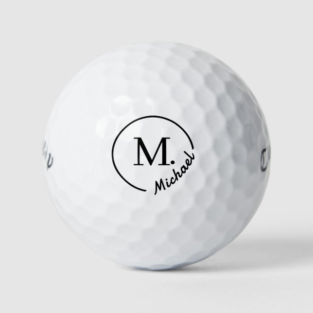 Pelotas De Golf Tacto Personalizado Personalizable Cumpleaños Día  (Anverso)