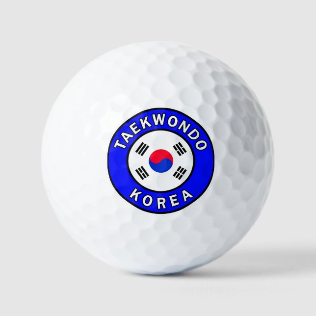 Pelotas De Golf Taekwondo Corea (Anverso)