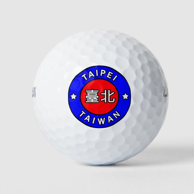 Pelotas De Golf Taipei Taiwán (Anverso)