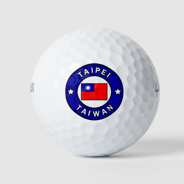 Pelotas De Golf Taipei Taiwán (Anverso)