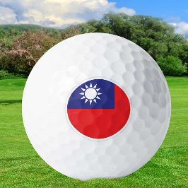 Pelotas De Golf Taiwan Golf Balls, Taiwaneses Bandera Golfistas /P