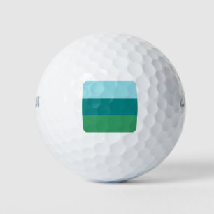 Pelotas De Golf Tanager Turquesa, Azul Verde y Verde Kelly Horiz