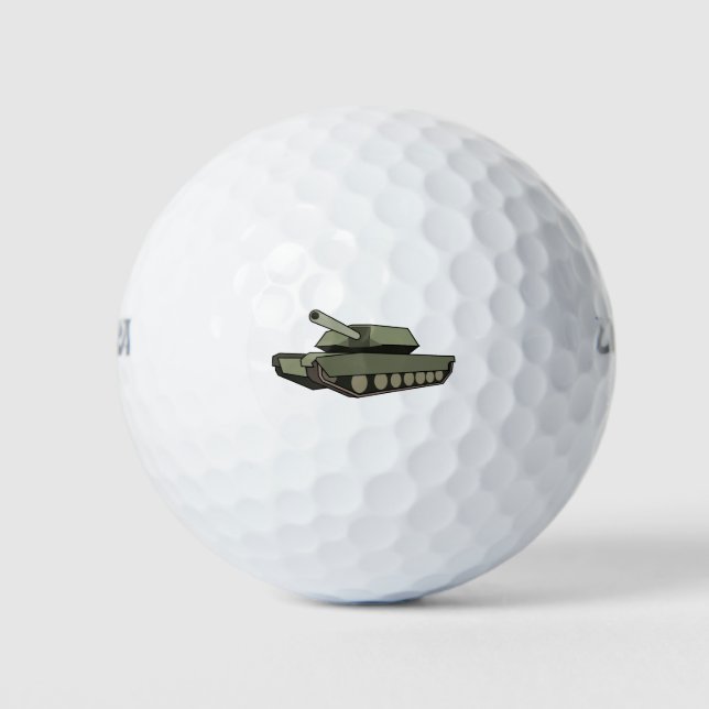 Pelotas De Golf Tanque de artillería (Anverso)