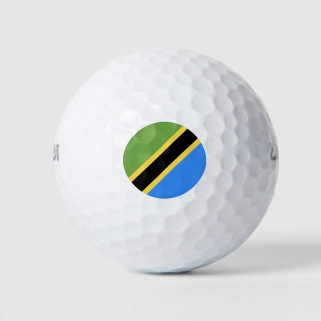 Pelotas De Golf Tanzania Flag (Anverso)