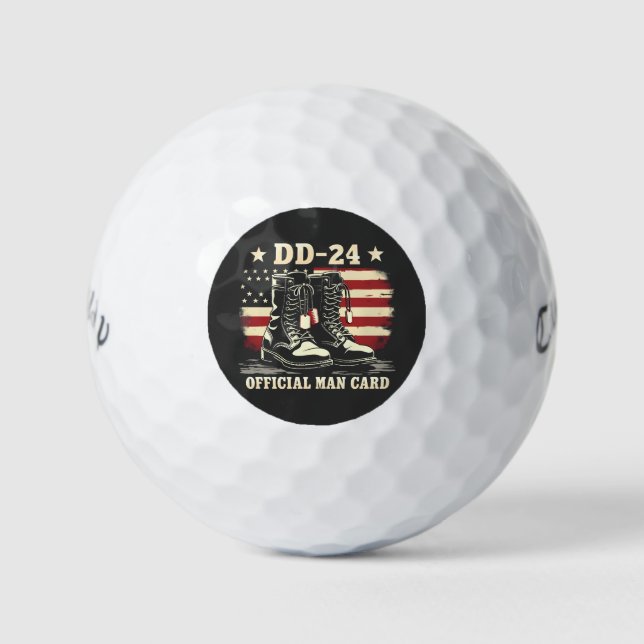 Pelotas De Golf Tarjeta oficial de identificación DD 24 Bandera de (Anverso)