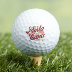 Pelotas De Golf Tarjeta postal retro de Punta Cana República Domin
