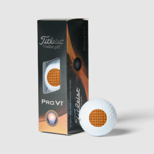 Pelotas De Golf Tartán marcado por naranja,