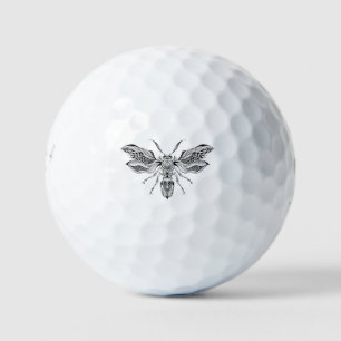 Pelotas De Golf Tatuaje de la Abeja-Avispa