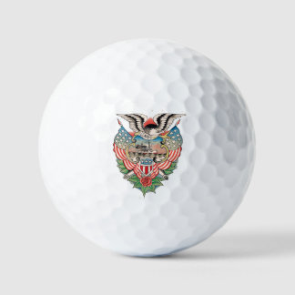 Pelotas De Golf Tatuaje de la Marina de Estados Unidos