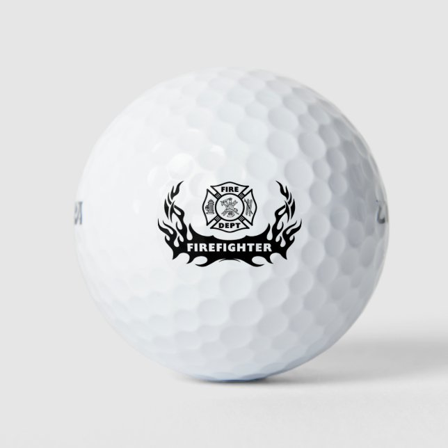 Pelotas De Golf Tatuajes del bombero (Anverso)
