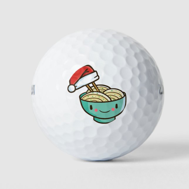 Pelotas De Golf tazón de fideos para navidades (Anverso)