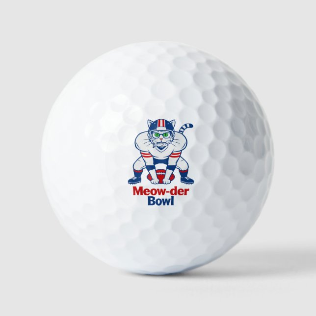 Pelotas De Golf Tazón Meow-der  (Anverso)