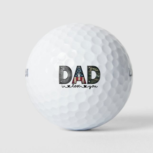 Pelotas De Golf Te Ama Papá (Anverso)