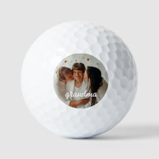 Pelotas De Golf Te amamos abuela foto personalizada