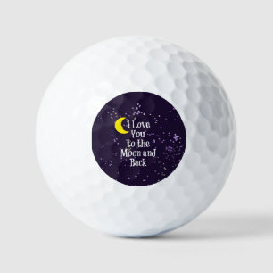 Pelotas De Golf Te amo a la luna y atrás