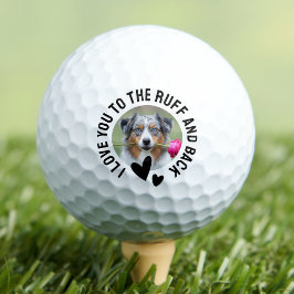 Pelotas De Golf Te Amo Hasta La Foto Del Perro Áspero