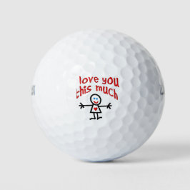 Pelotas De Golf Te Amo Mucho