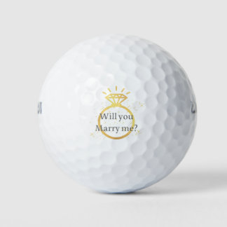 Pelotas De Golf ¿Te casarás conmigo?