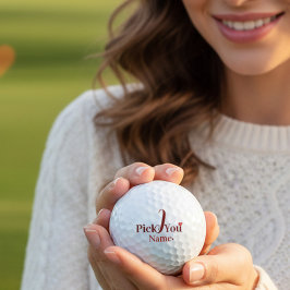Pelotas De Golf Te elijo Día de San Valentín Personalizado