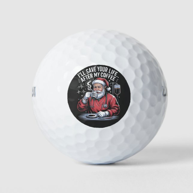 Pelotas De Golf Te salvaré la vida después de mis Navidades del ca (Anverso)