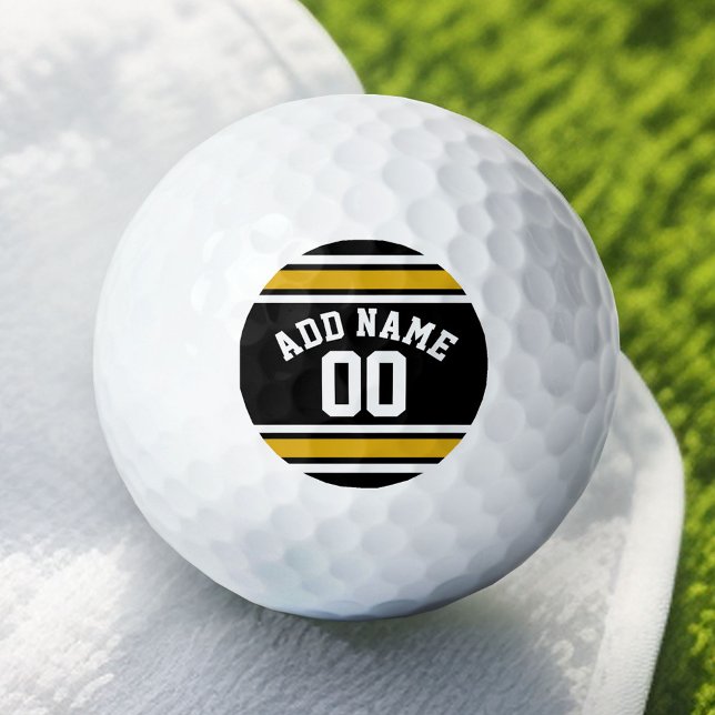 Pelotas De Golf Team Jersey con nombre y número personalizados (Custom Golf Balls)