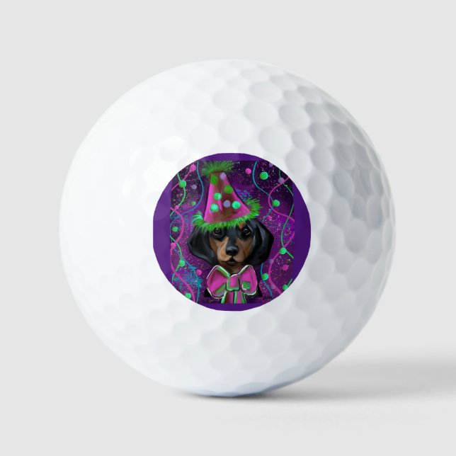 Pelotas De Golf Teckel (Anverso)