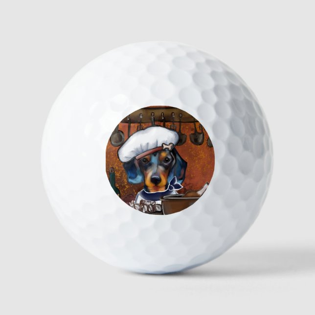 Pelotas De Golf Teckel  (Anverso)