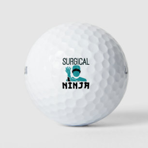 Pelotas De Golf Tecnólogo técnico quirúrgico Ninja Scrub