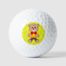 Pelotas De Golf Teddy Bear Círculos Geométricos Saltos de Golf