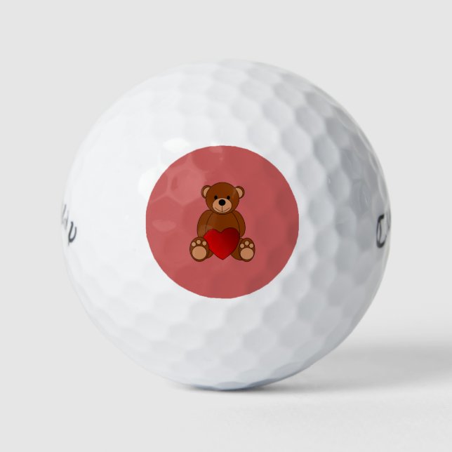 Pelotas De Golf Teddy Love (Anverso)