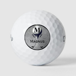 Pelotas De Golf Tee de golf Plateado Monogramado