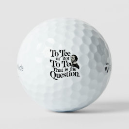 Pelotas De Golf Tee o not to Tee: divertido moderno